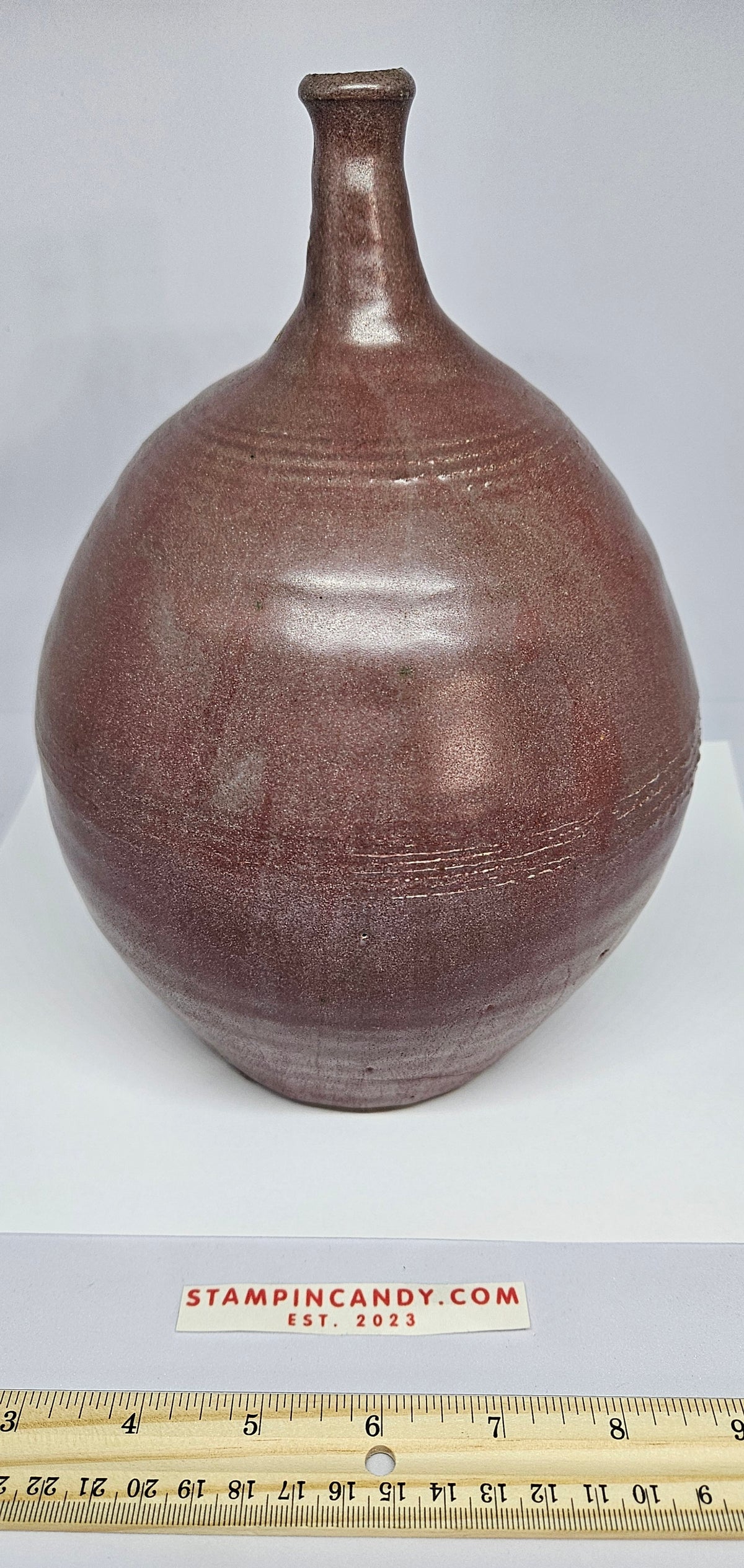 Old Heavy Pottery Piece - Signed "FATT '67"