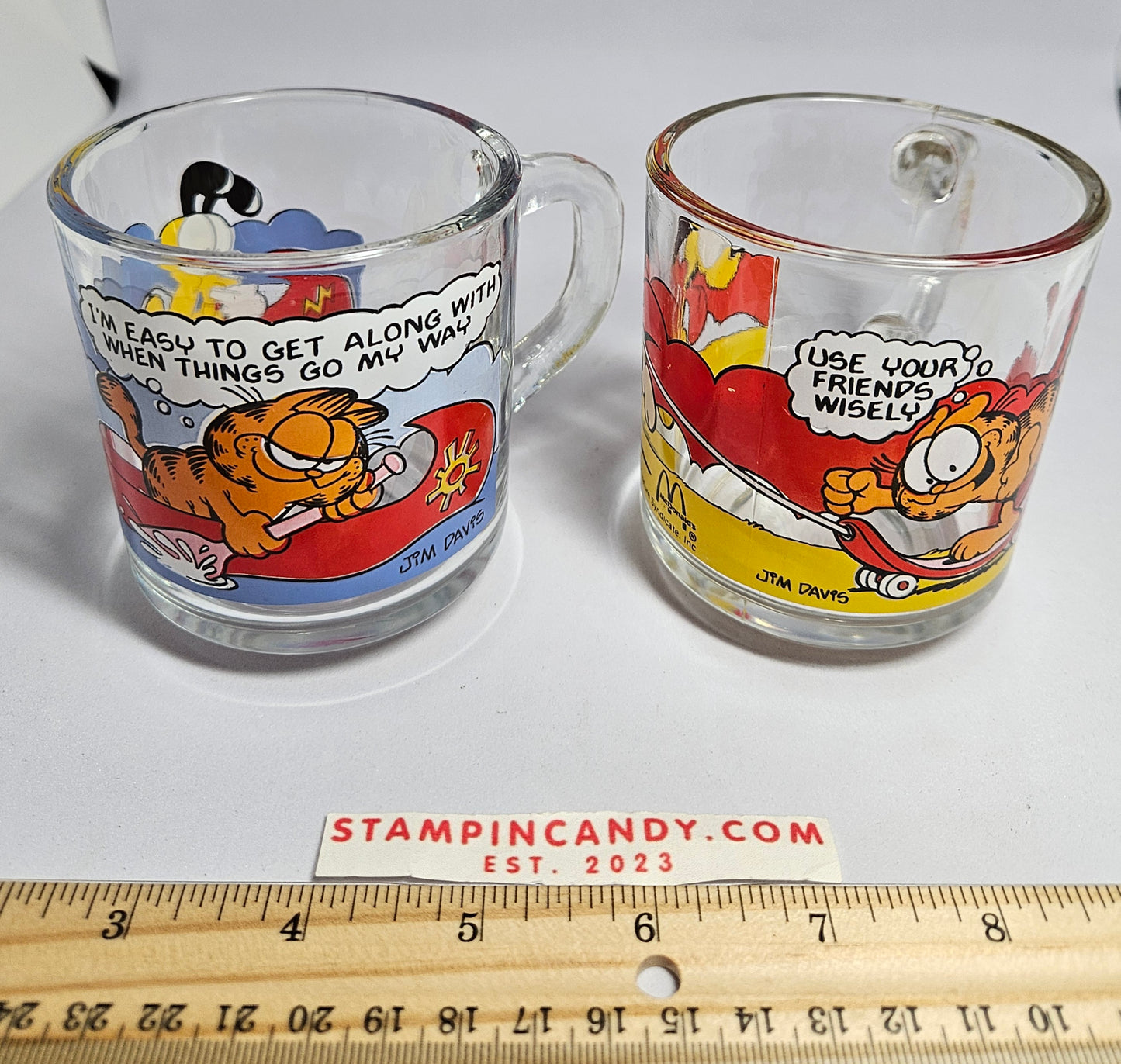 2 - 1978 McDonald's Garfield Mugs