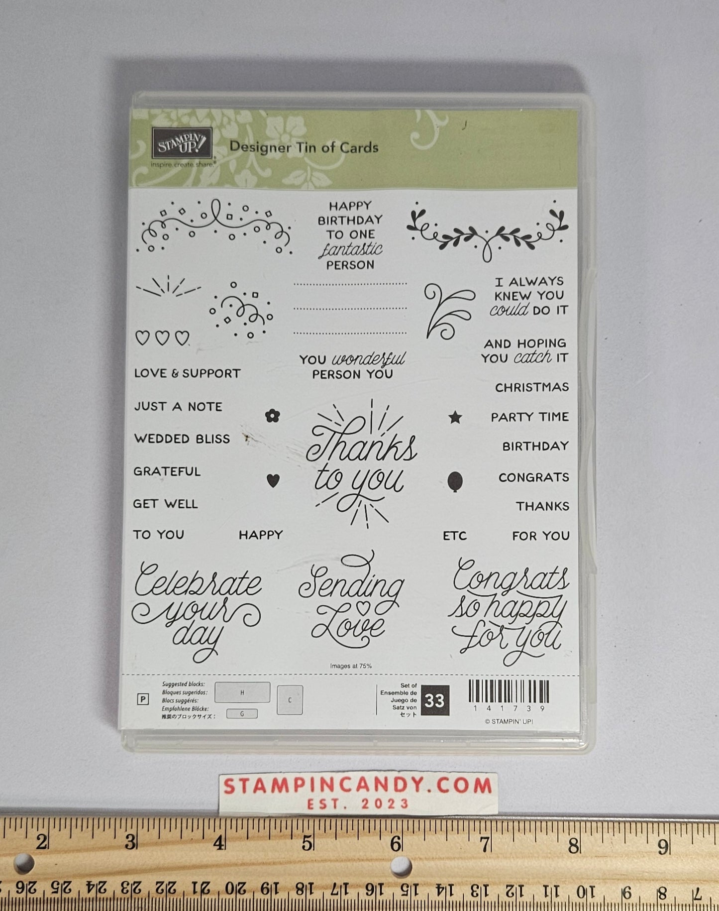 Stampin Up - Designer Tin of Cards