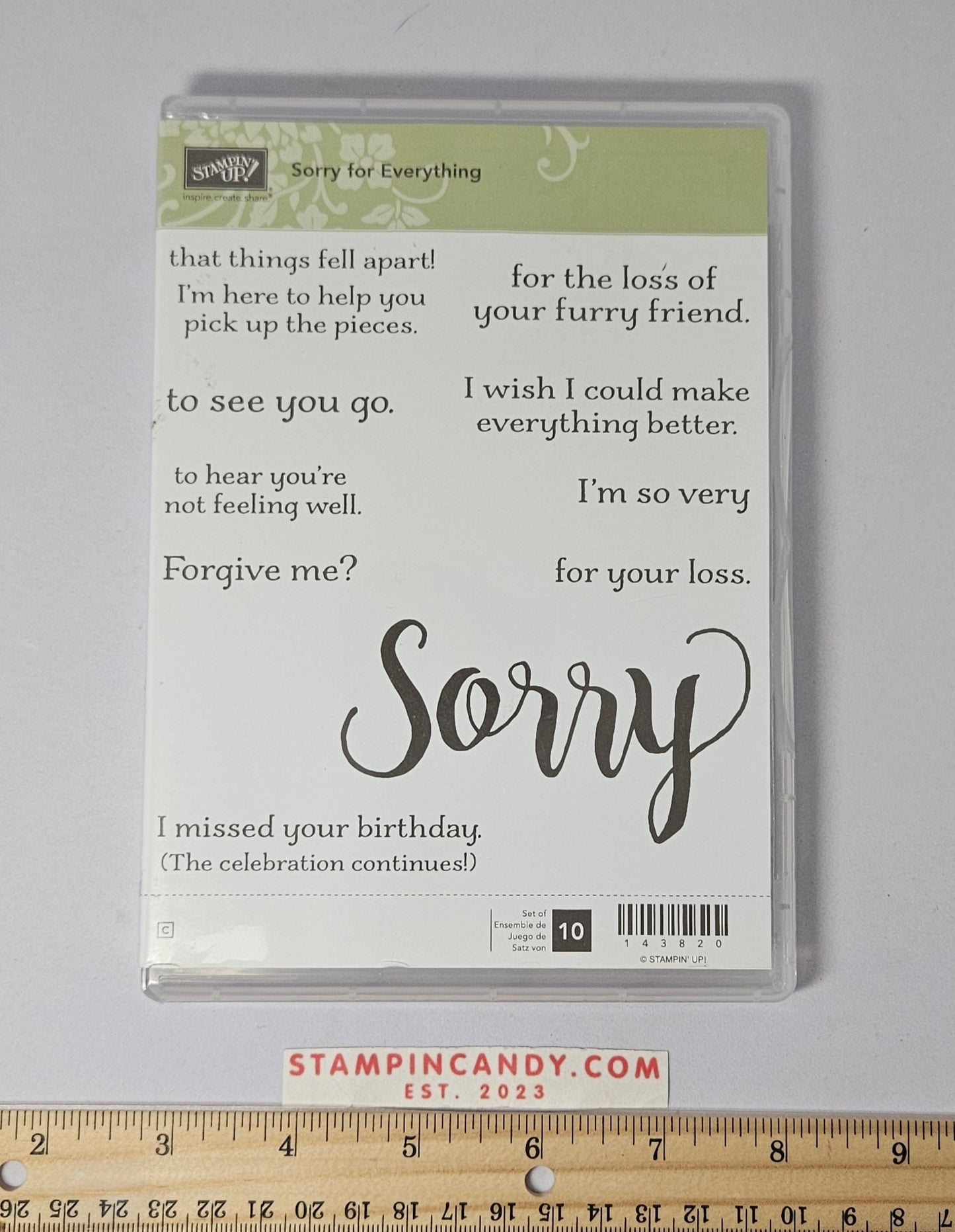 Stampin Up - Sorry for Everything