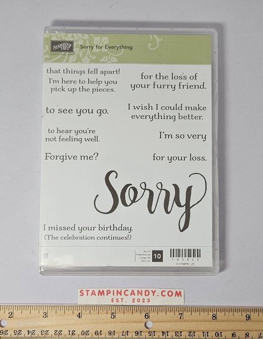 Stampin Up - Sorry for Everything