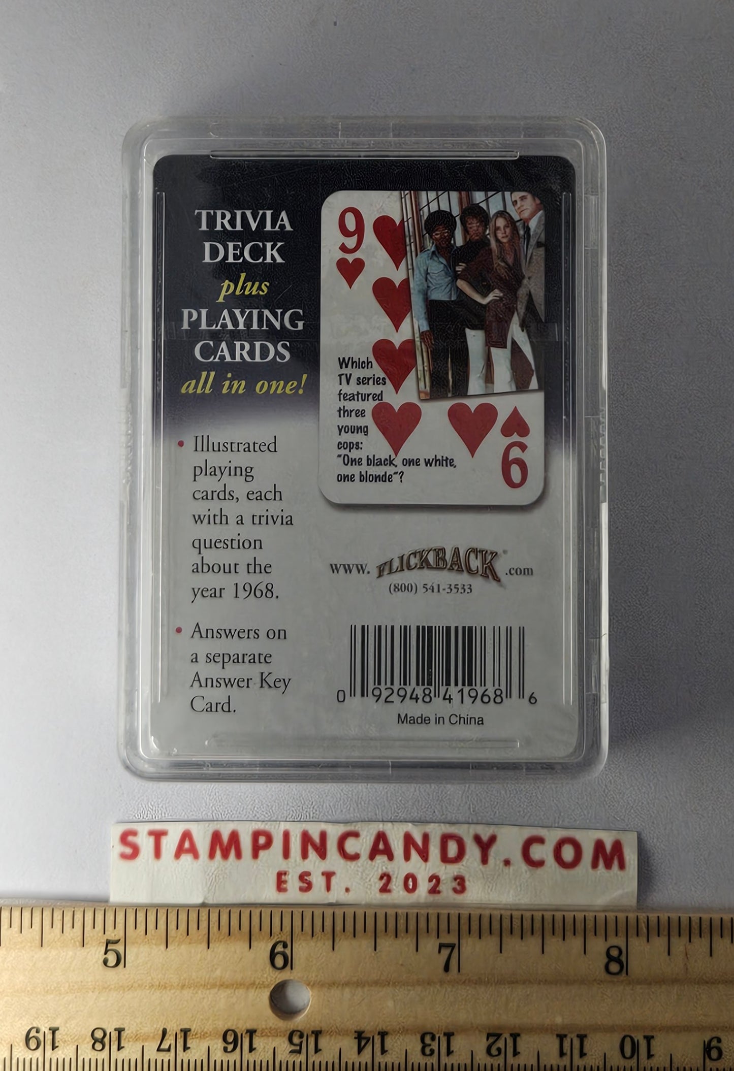 1968 - Flickback Trivia Challenge Playing Cards