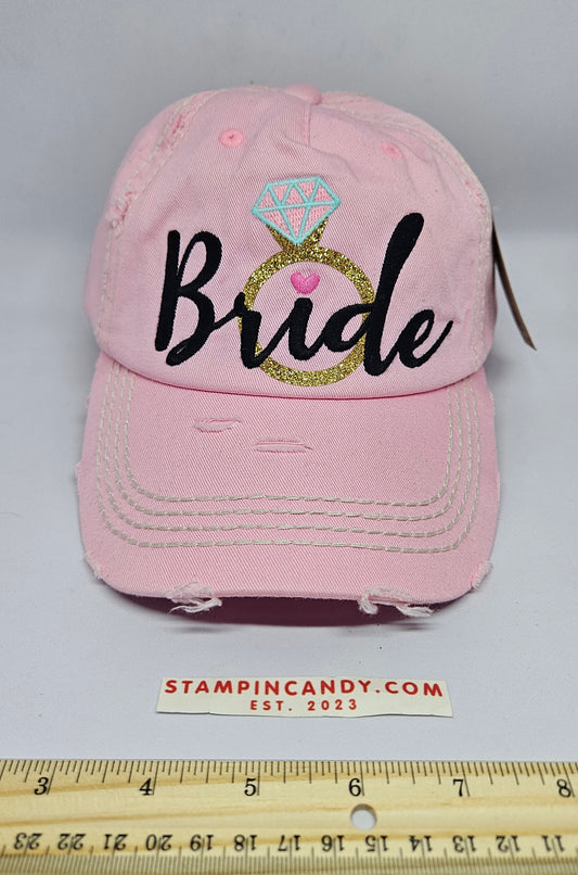 Pink Bride Hat / Cap - Kbethos