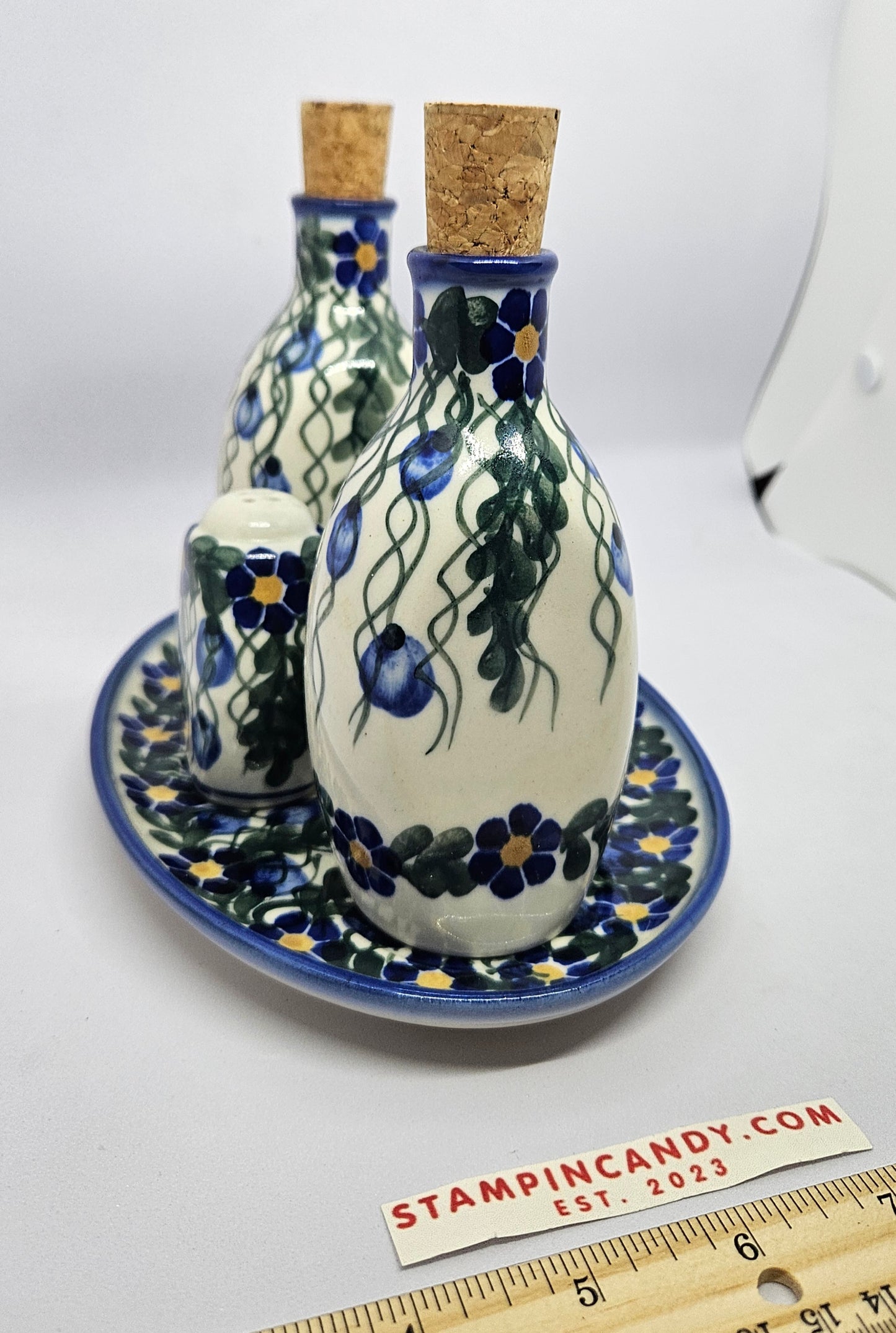 Polish Pottery Set 5 Pieces