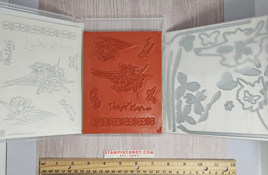 Stampin Up - Daffodil Daydream w/ Daffodil Dies *Missing 4 Dies*