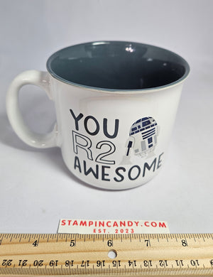 R2D2 18 oz Mug - "You R2 Awesome"