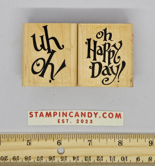 Uh Oh + Oh Happy Day Stamps - Stampin Up