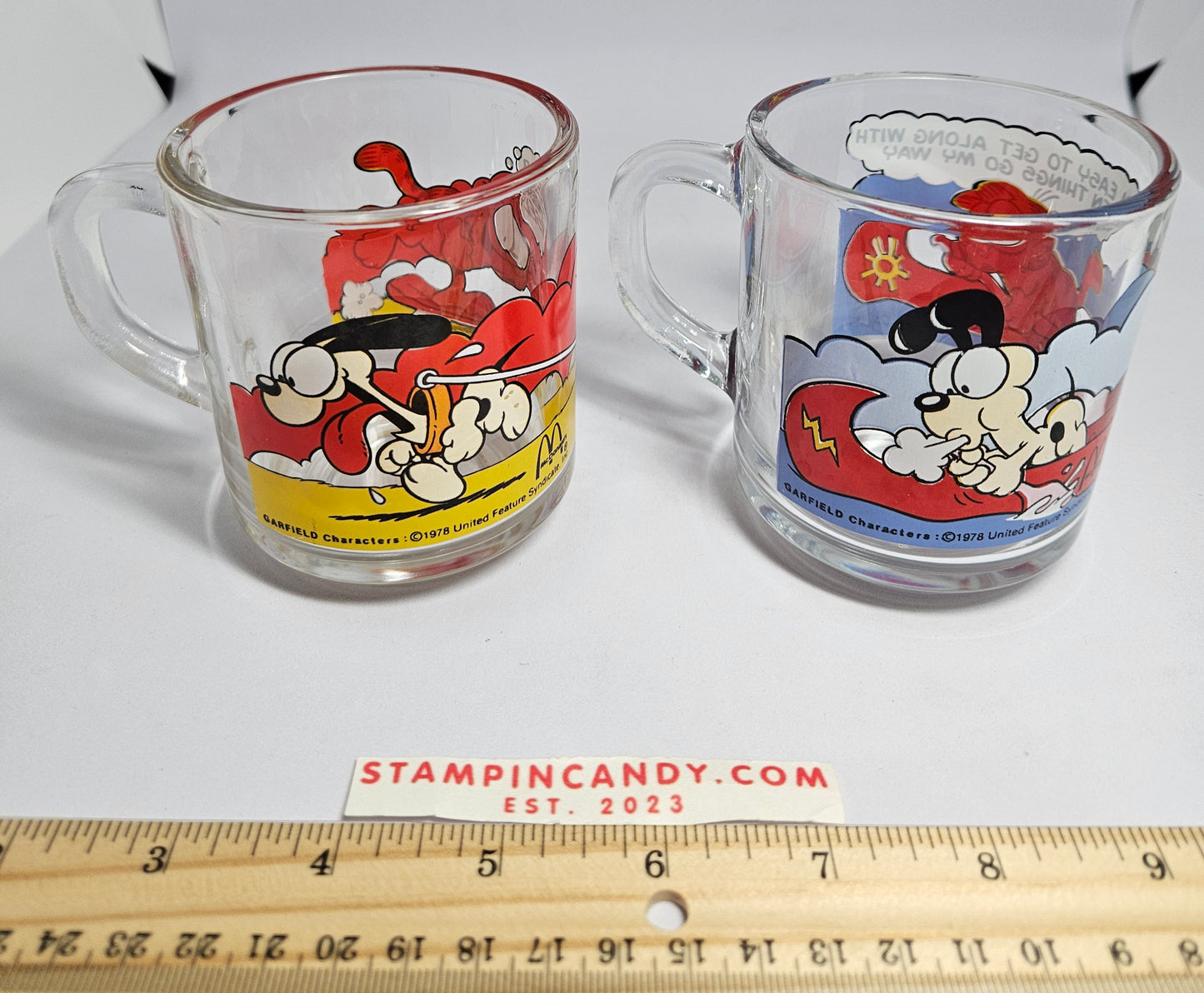 2 - 1978 McDonald's Garfield Mugs