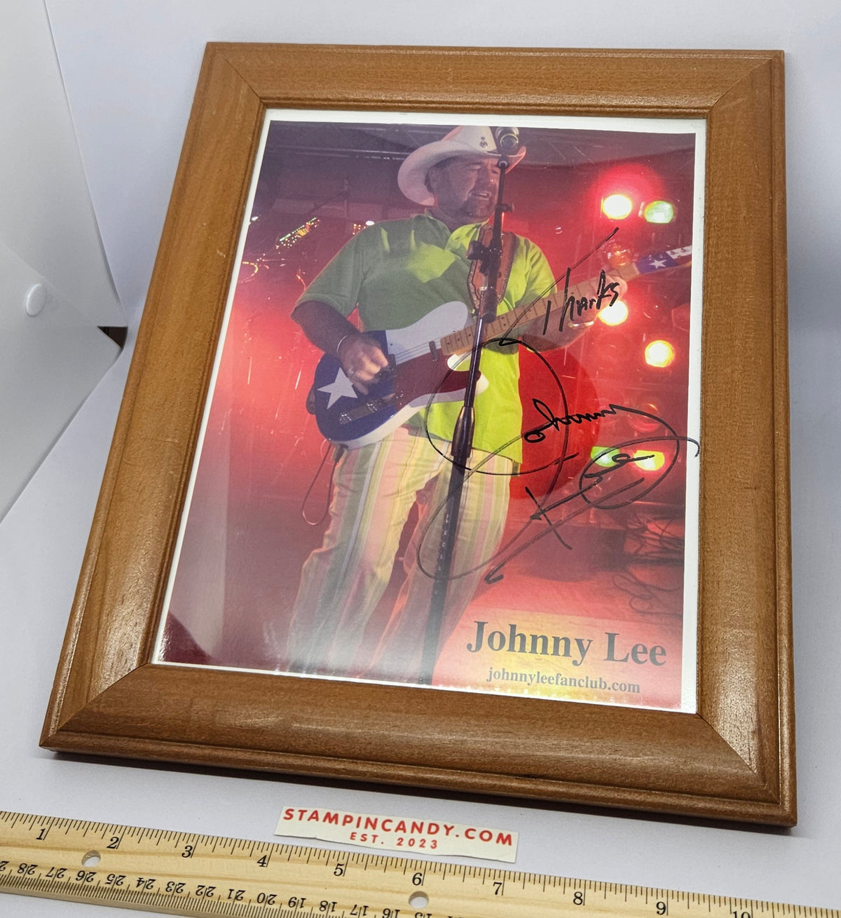 Johnny Lee Autographed/Framed Photograph