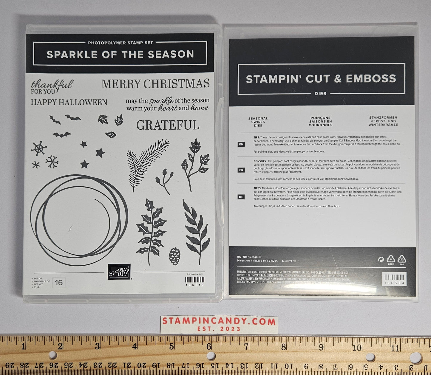 Stampin Up - Sparkle of the Season w/ Seasonal Swirl Dies