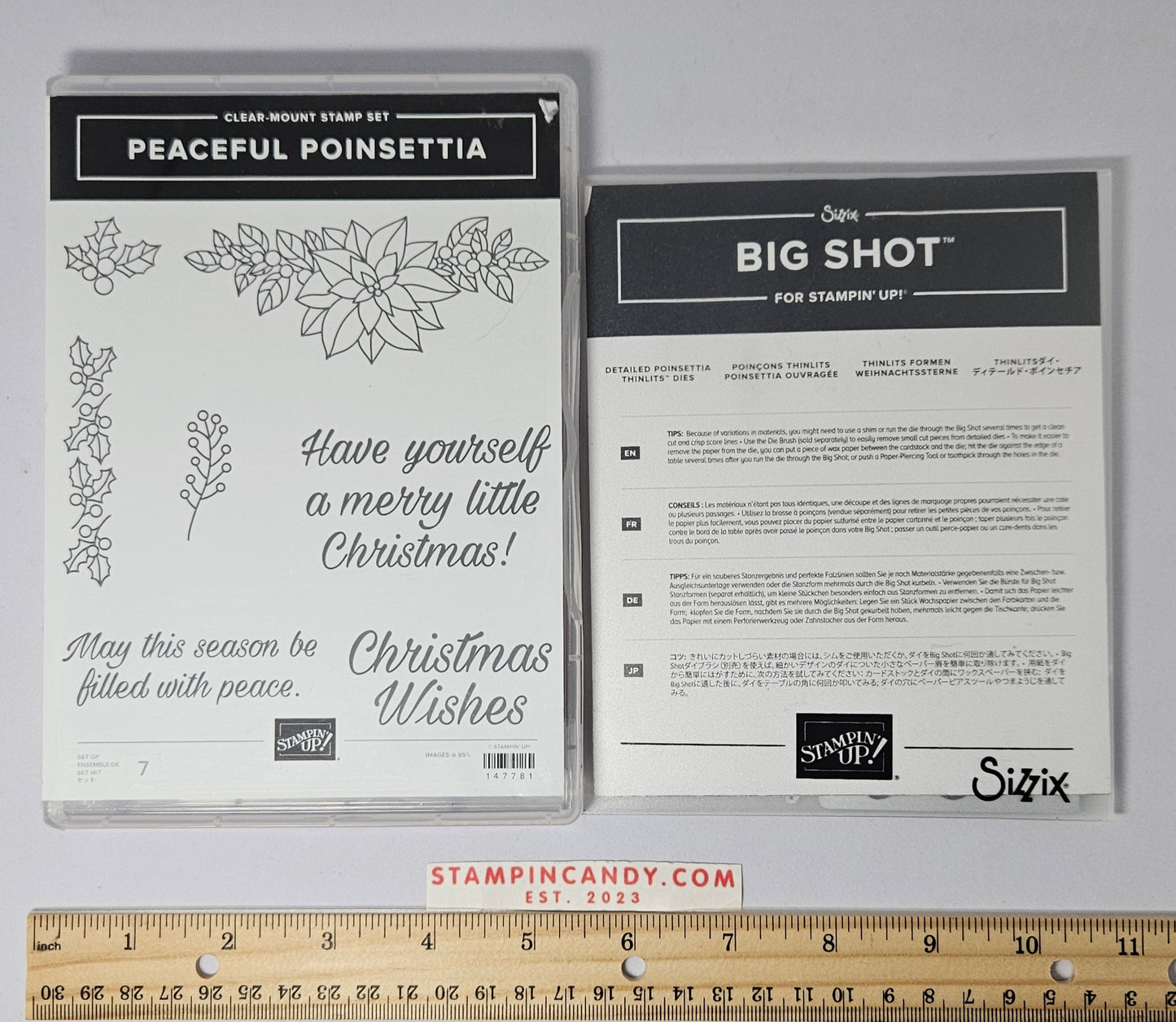 Stampin Up - Peaceful Poinsettias w/ Detailed Poinsettia Dies