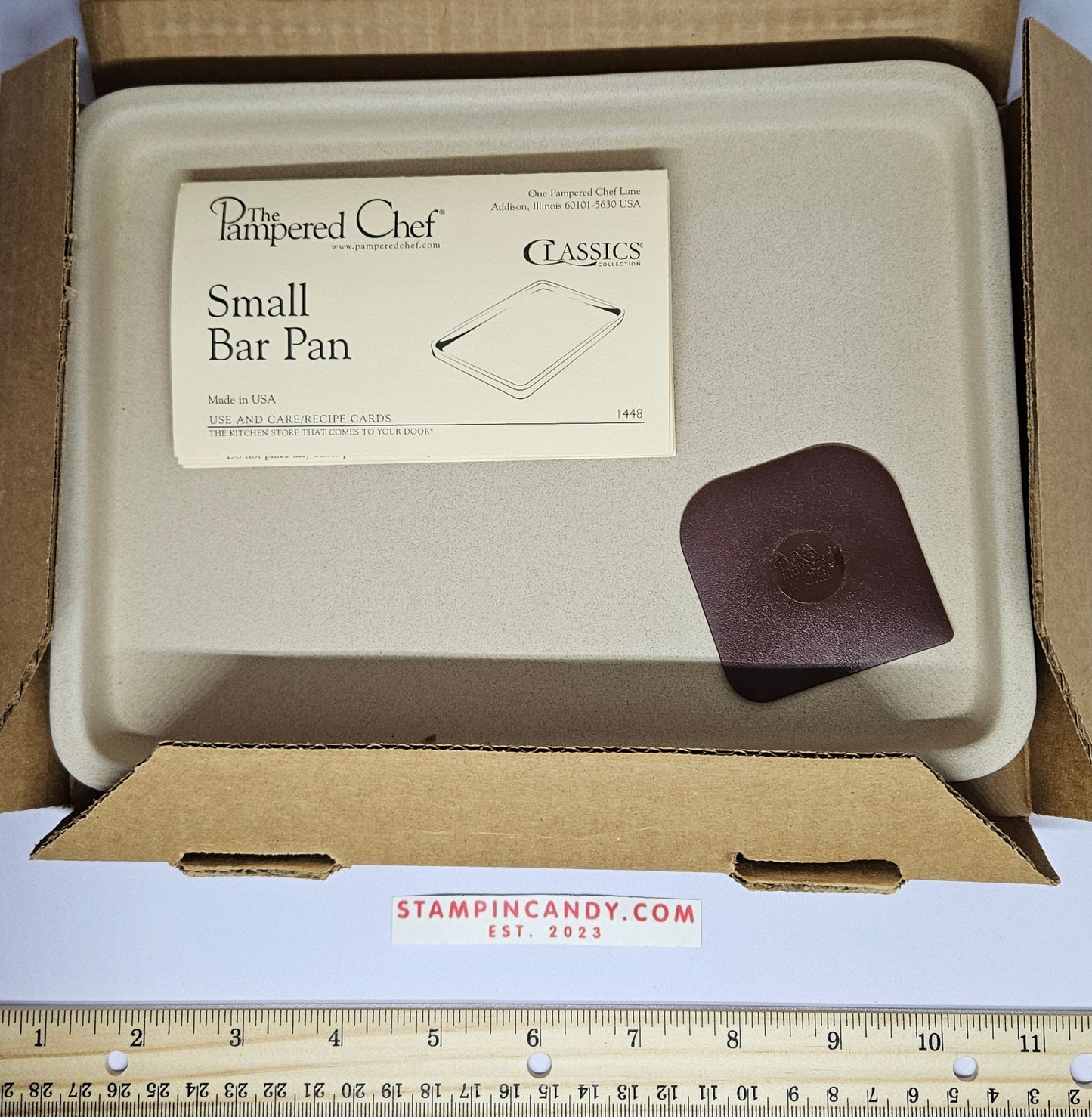 Pampered Chef - Vintage Small Bar Pan/Stone