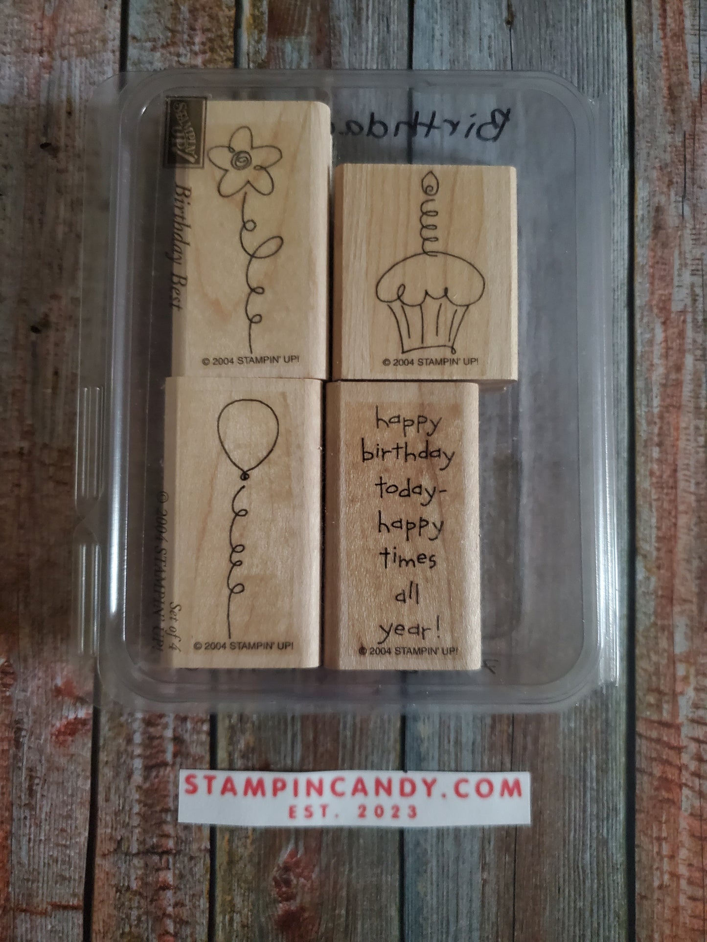 Stampin' UP! "Birthday Best" Stamp Set (Wood Block)