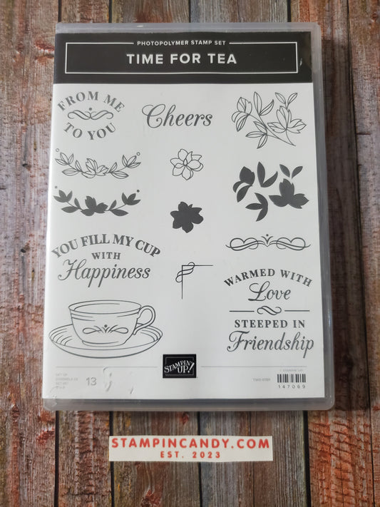 Stampin' UP! "Time For Tea" Stamp Set with "Spot of Tea" Dies