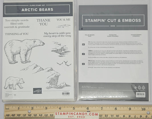 Stampin Up - Arctic Bears with Polar Bear Dies