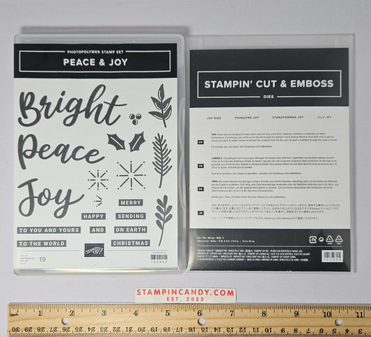 Stampin Up - Peace & Joy w/ Joy Dies