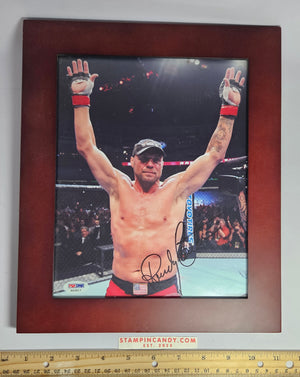 Randy "The Natural" Couture UFC/MMA Autographed Photo PSA DNA Certified Framed