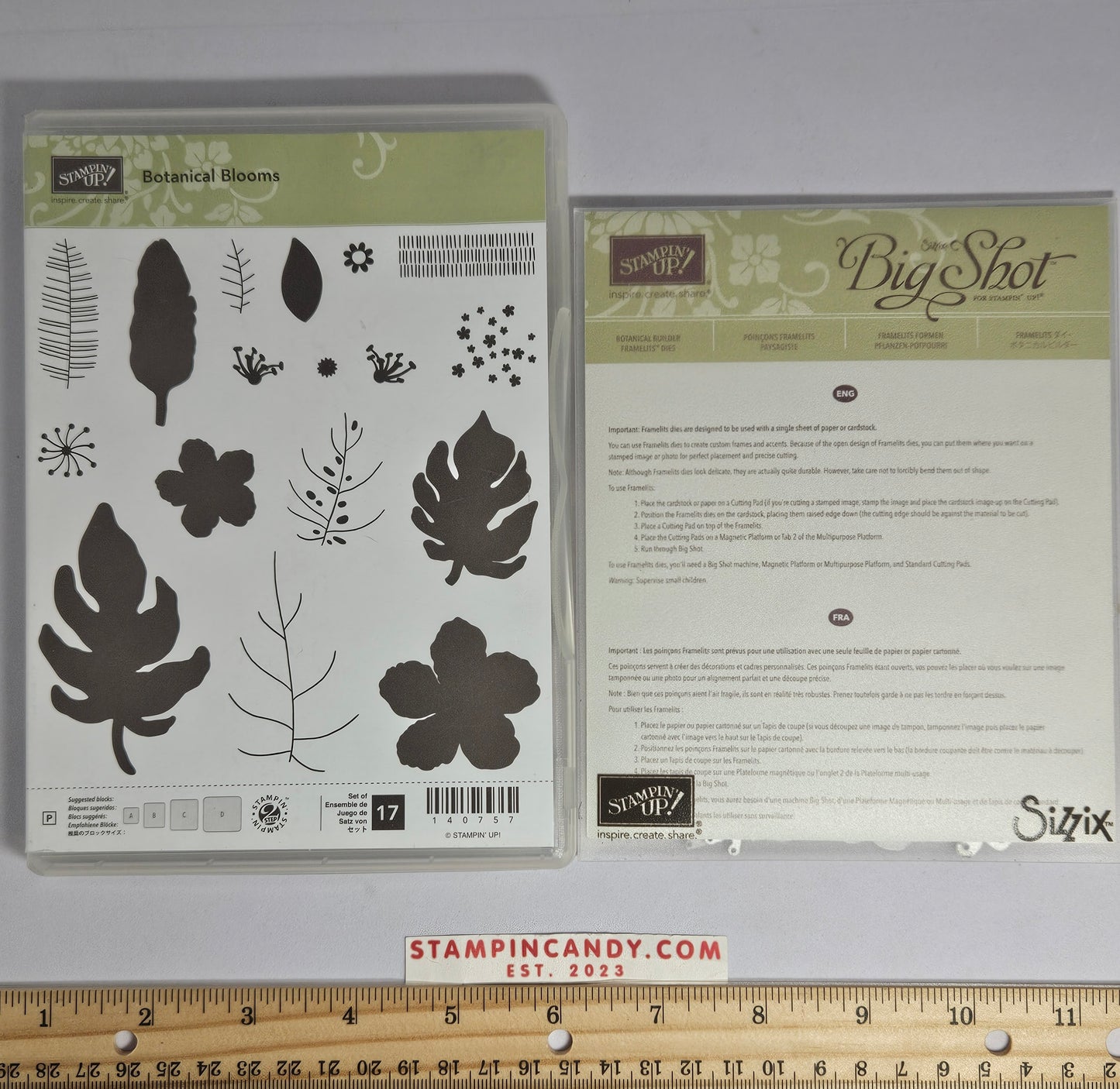 Stampin Up - Botanical Blooms with Botanical Builder Dies (Missing 2 Dies)
