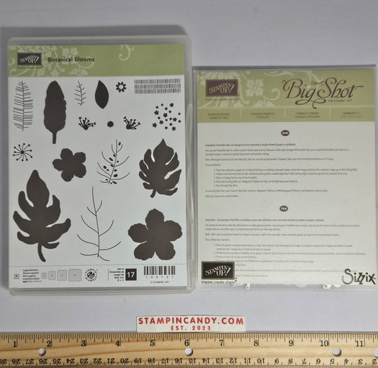 Stampin Up - Botanical Blooms with Botanical Builder Dies (Missing 2 Dies)