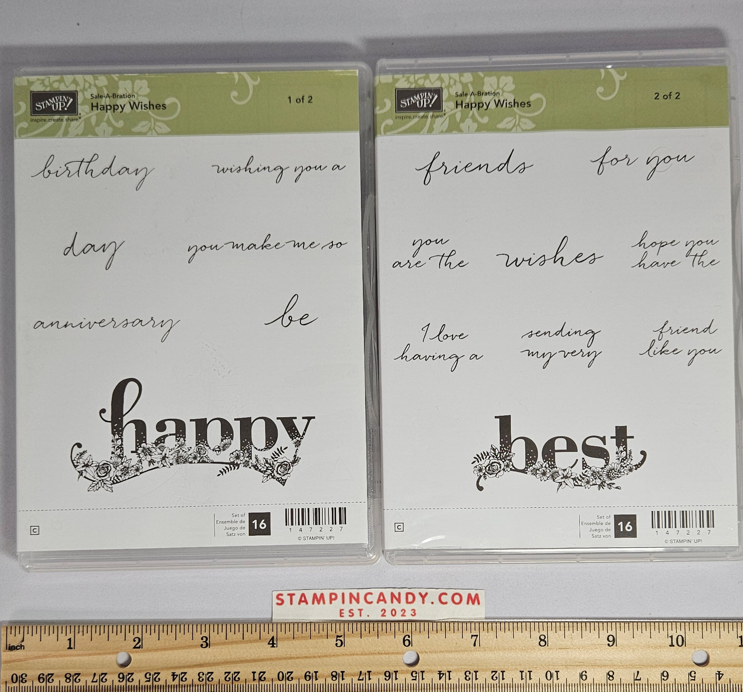 Stampin Up - Happy Wishes (Sets 1 and 2 of 2)