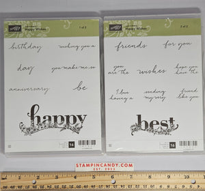 Stampin Up - Happy Wishes (Sets 1 and 2 of 2)
