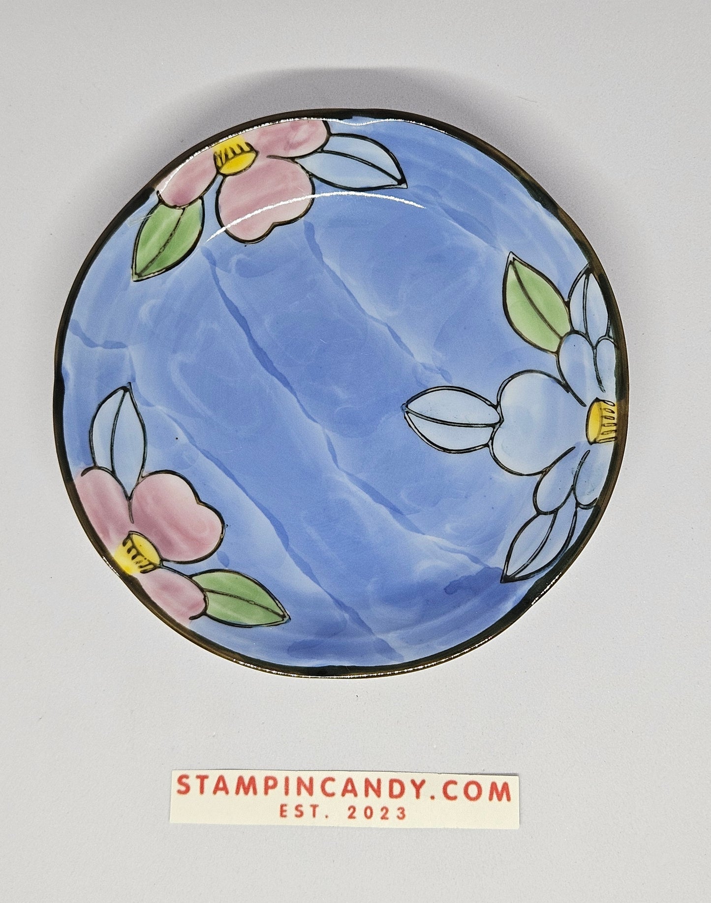 Japanese Decorative Flower Plate