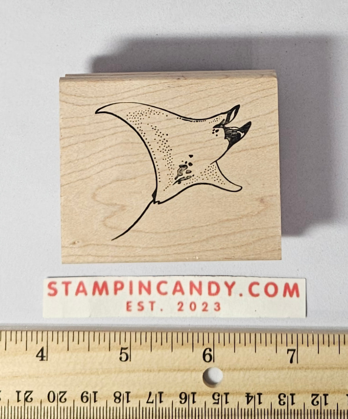 Stingray Stamp - Rubber Hedgehog 2016