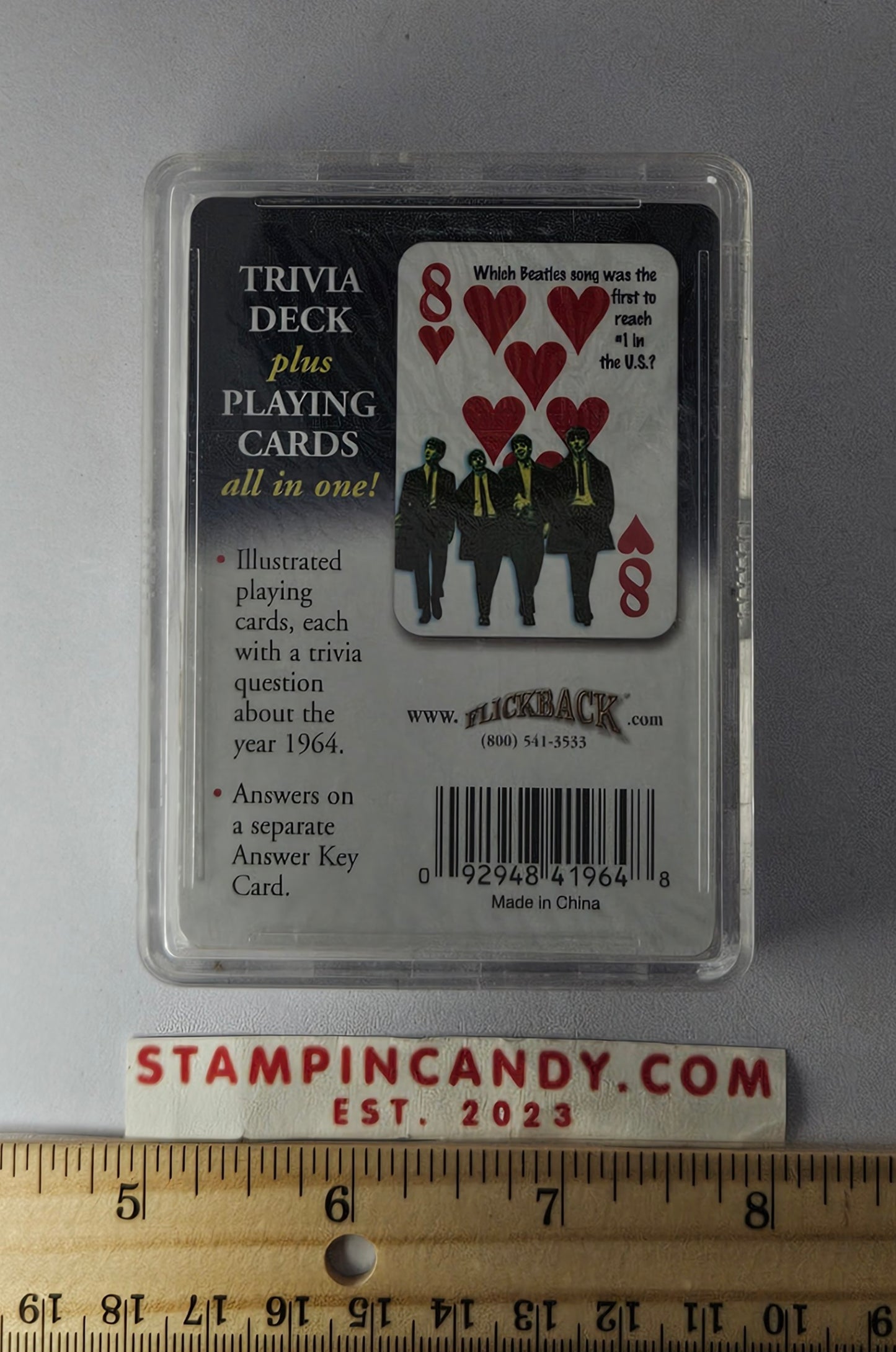 1964 - Flickback Trivia Challenge Playing Cards