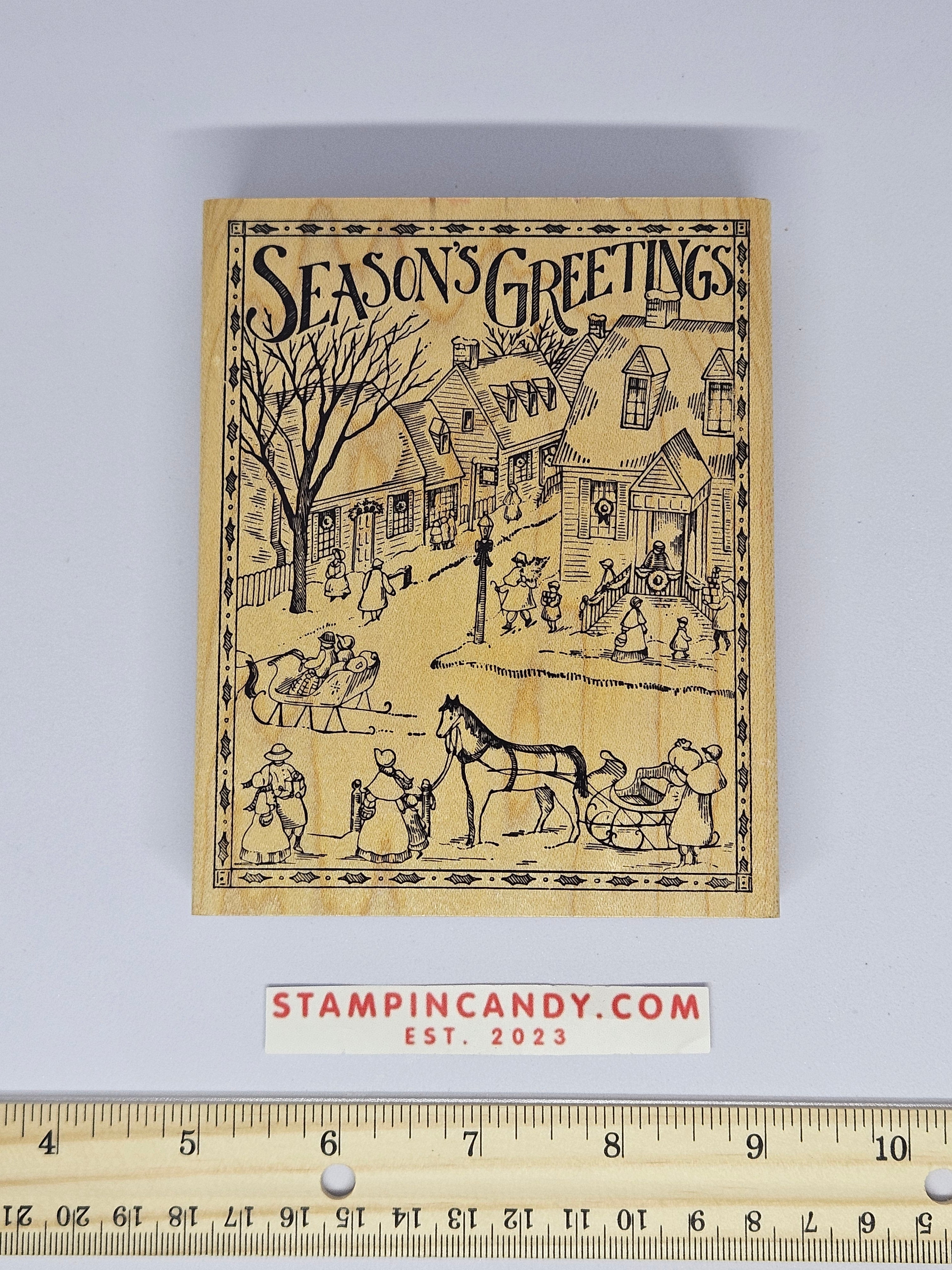 Delafield Stamp Co. - Season's Greetings Q002 – StampinCandy.com