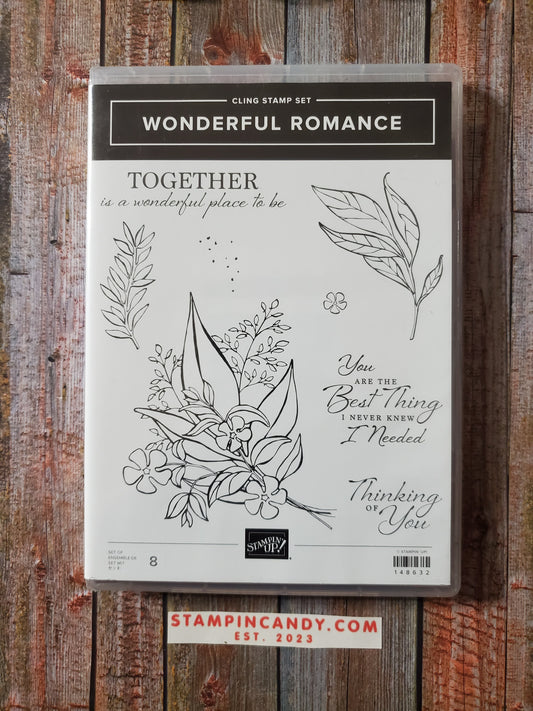 Stampin' UP! "Wonderful Romance" Stamp Set with "Wonderful Floral" Dies