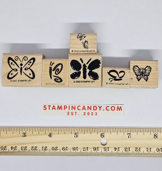 6 Pack of Butterfly Stamps