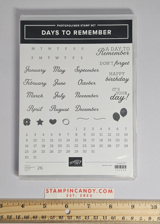 Stampin Up - Days to Remember