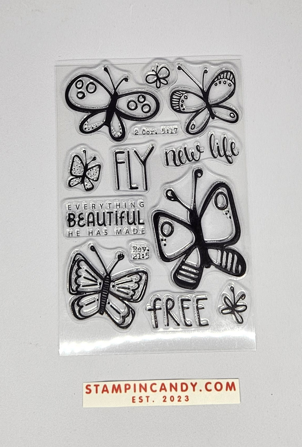 Illustrated Faith - Fly High Butterflies Stamp Set