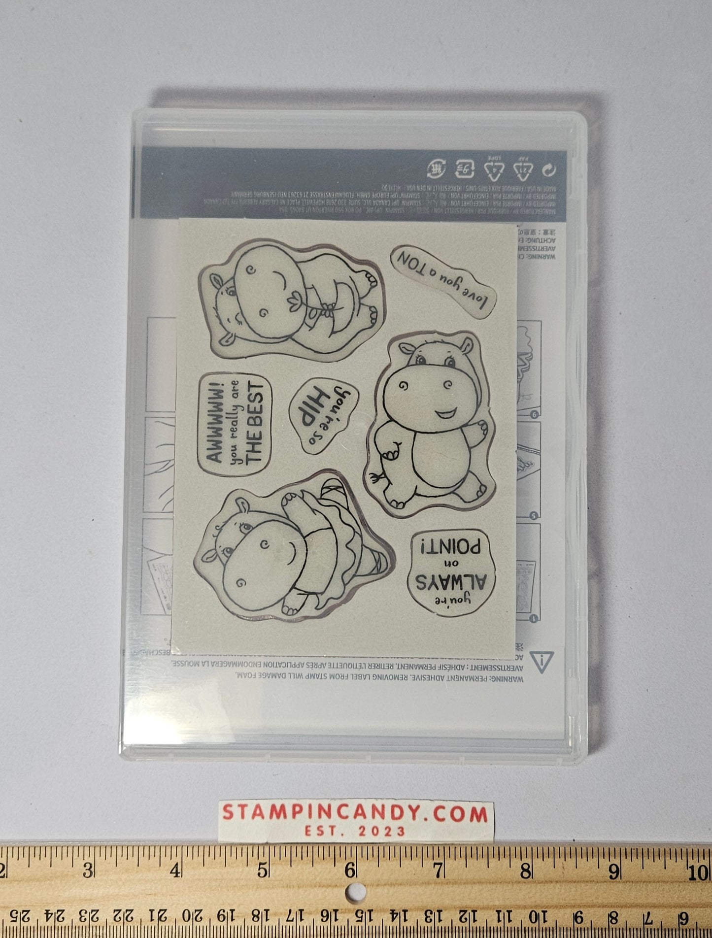 Stampin Up - Hippest Hippos w/ Hippo Dies