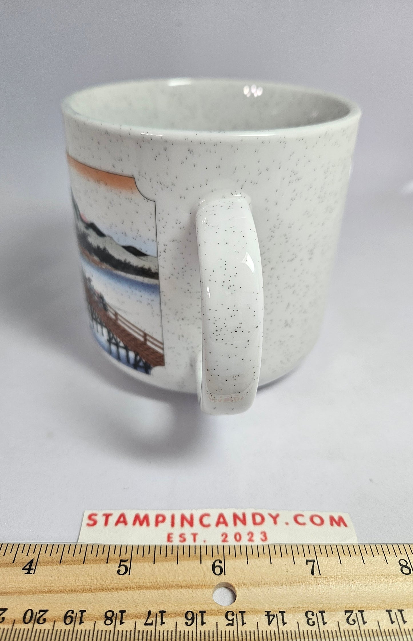 Japanese Bridge Scene Large Mug