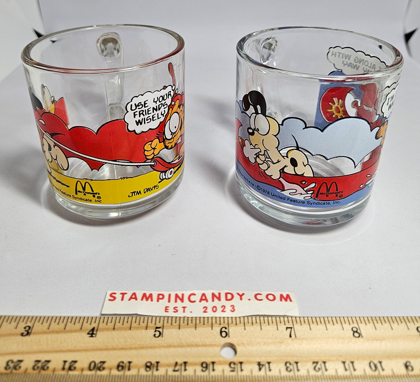 2 - 1978 McDonald's Garfield Mugs