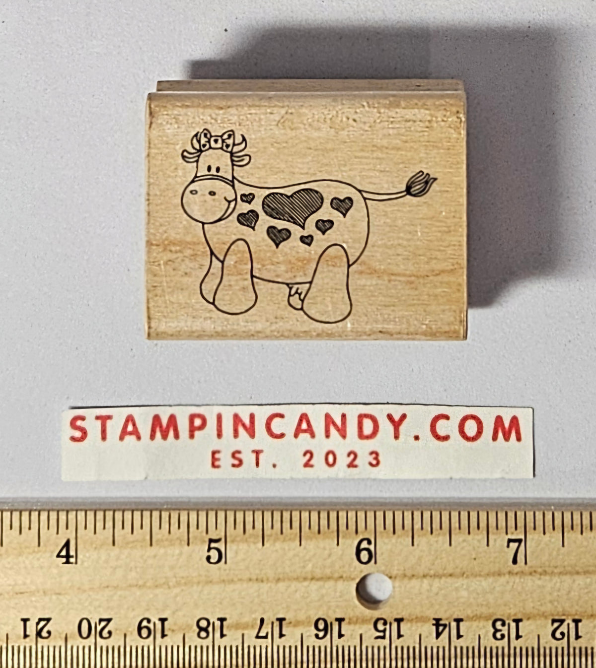 Cow Stamp - Hero Arts 1985