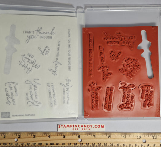 Stampin Up - Perennial Postage *Missing 1 Stamp*