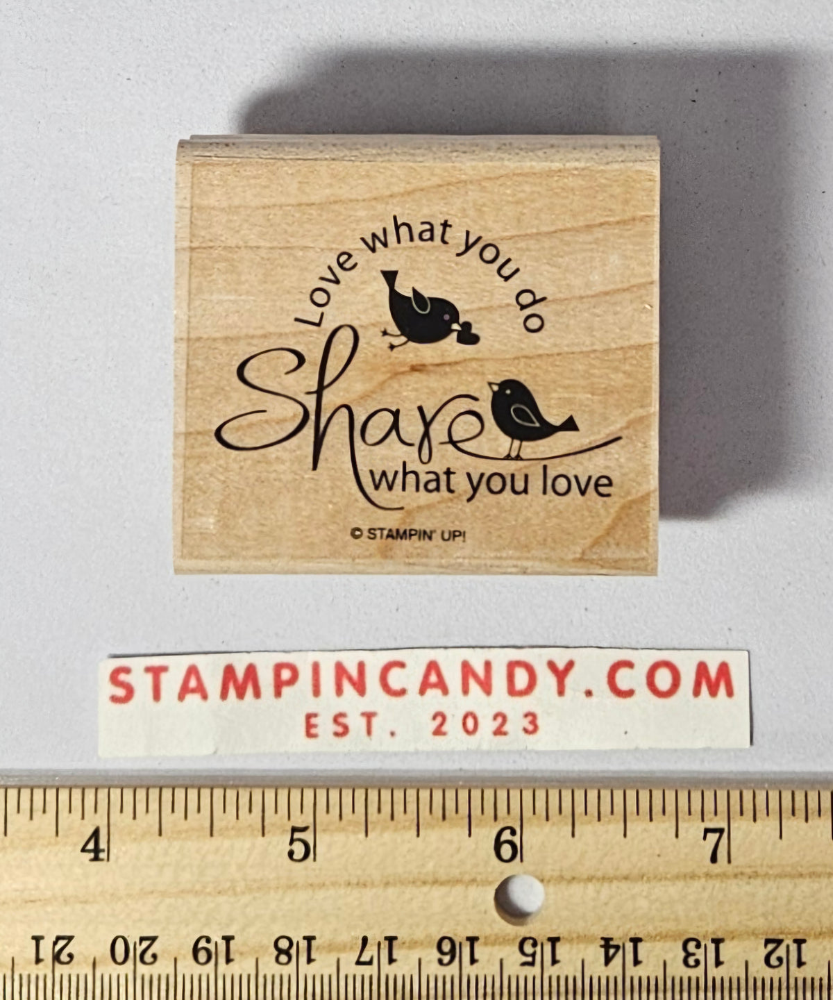 Love What You Do Birds Stamp