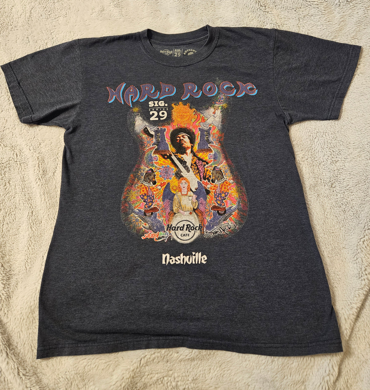 The Hard Rock Cafe - Sig 29 Series Jimi Hendrix - Nashville Tenn. - Medium T-Shirt