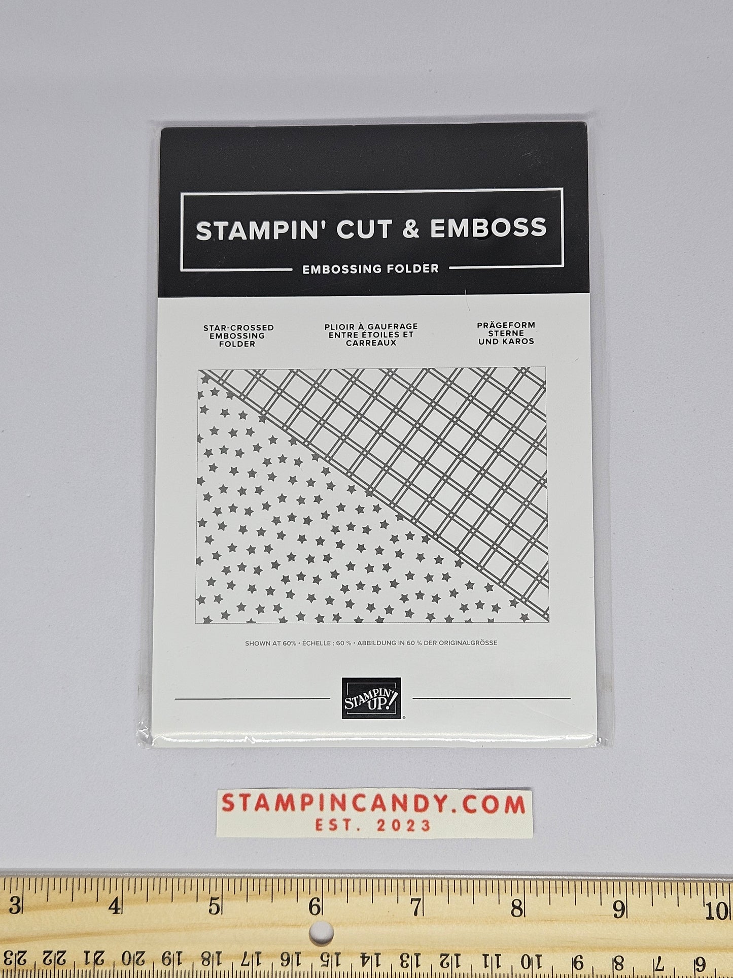 Stampin Up - Big Shot Sizzix - Star Crossed Embossing Folder