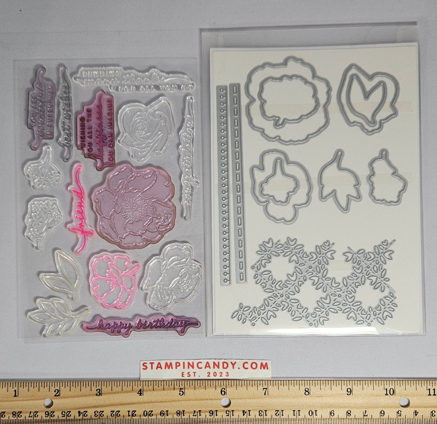 Stampin Up - Happiness Abounds w/ Blossoming Happiness Dies