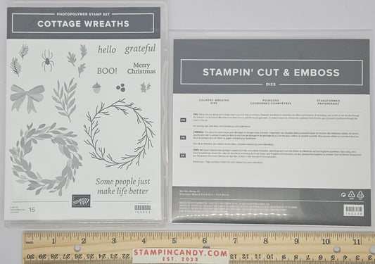 Stampin Up - Cottage Wreaths with Country Wreaths Dies