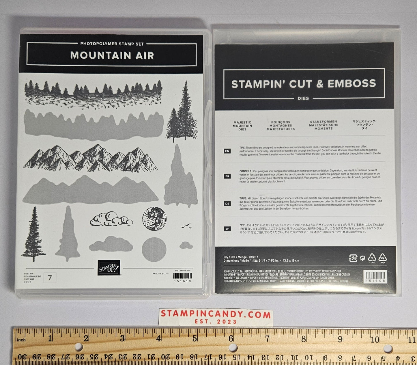 Stampin Up - Mountain Air with Majestic Mountains Dies
