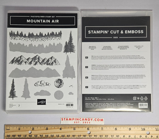 Stampin Up - Mountain Air with Majestic Mountains Dies