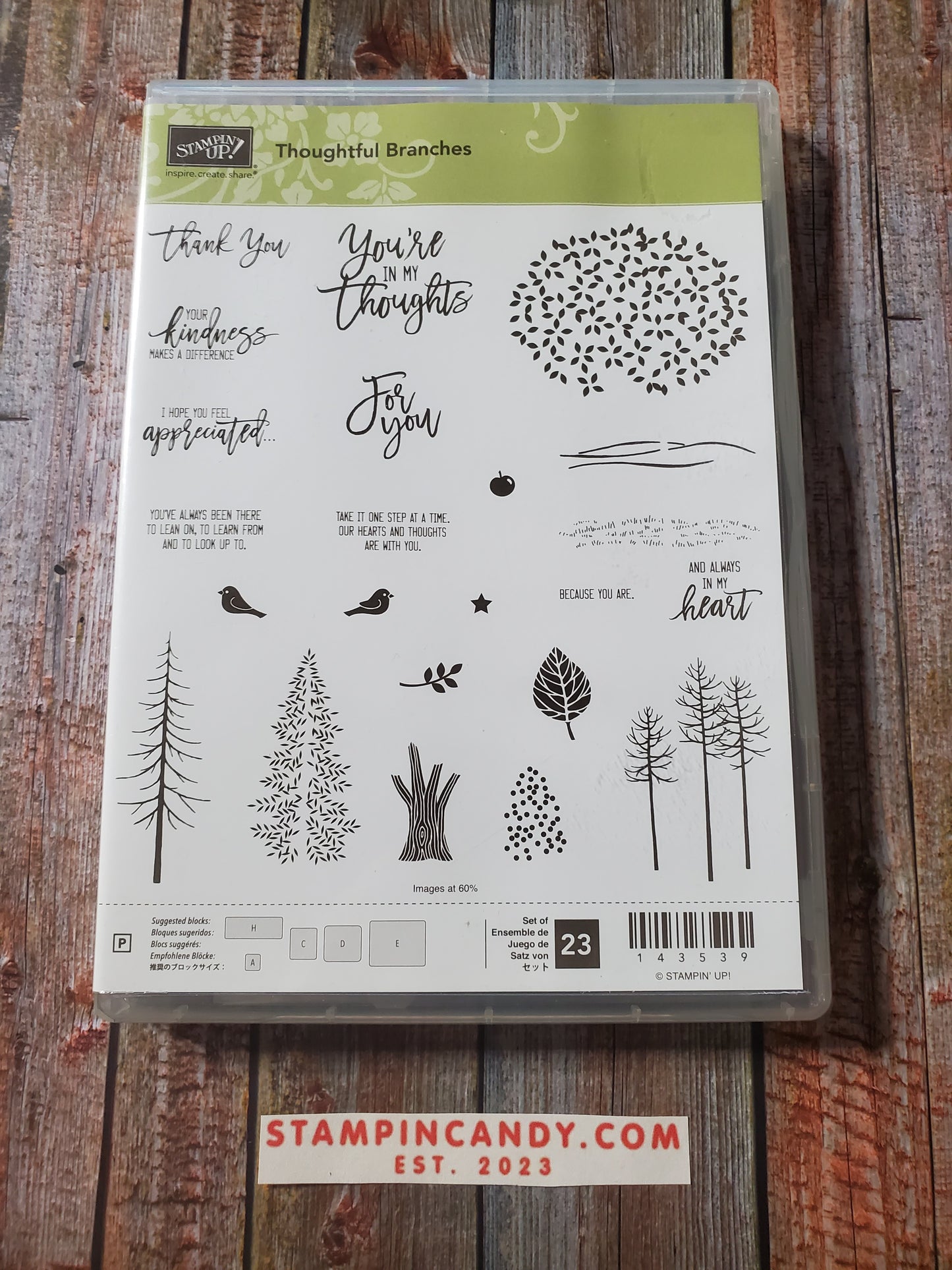 Stampin' UP! "Thoughtful Branches" Stamp Set with "Beautiful Branched" Dies