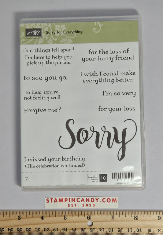 Stampin Up - Sorry for Everything