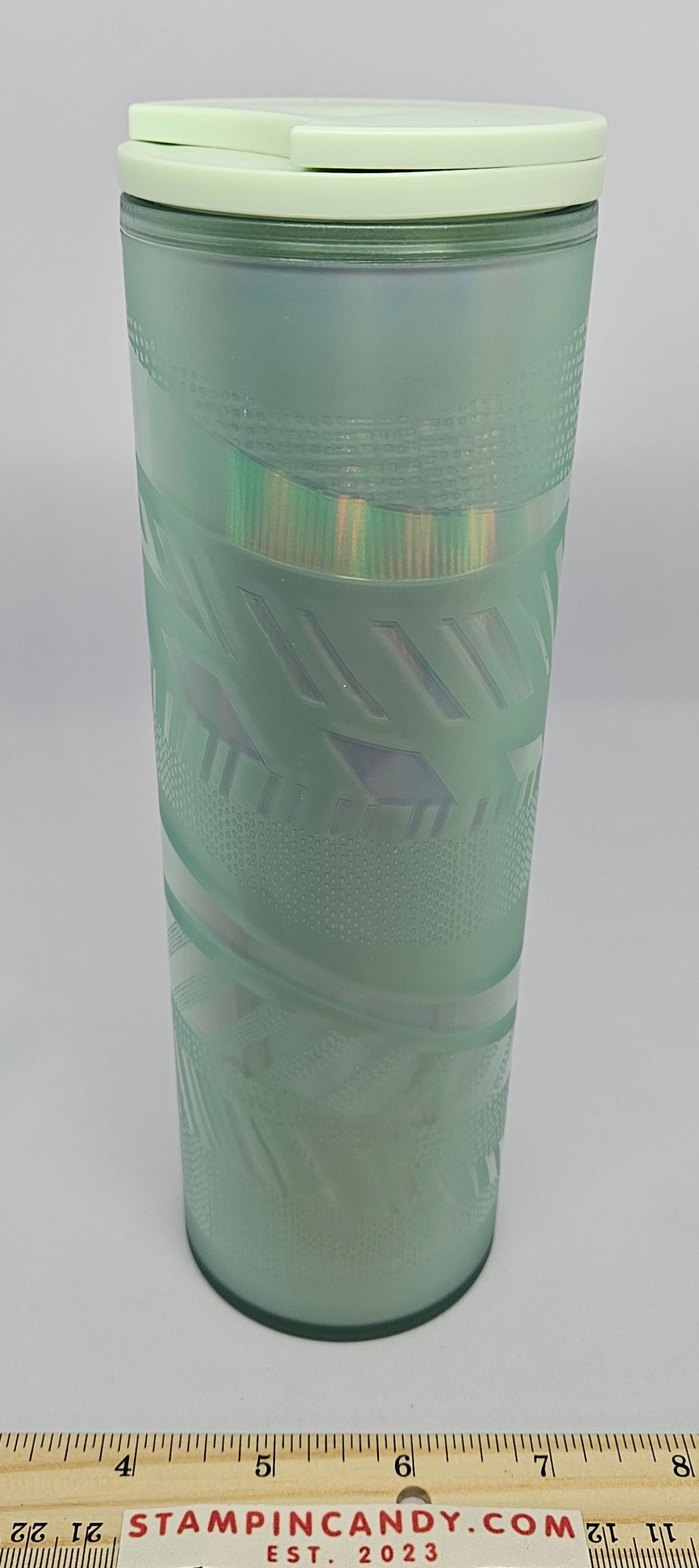 Starbucks Green / Teal Holographic / Iridescent 16 oz Tumbler