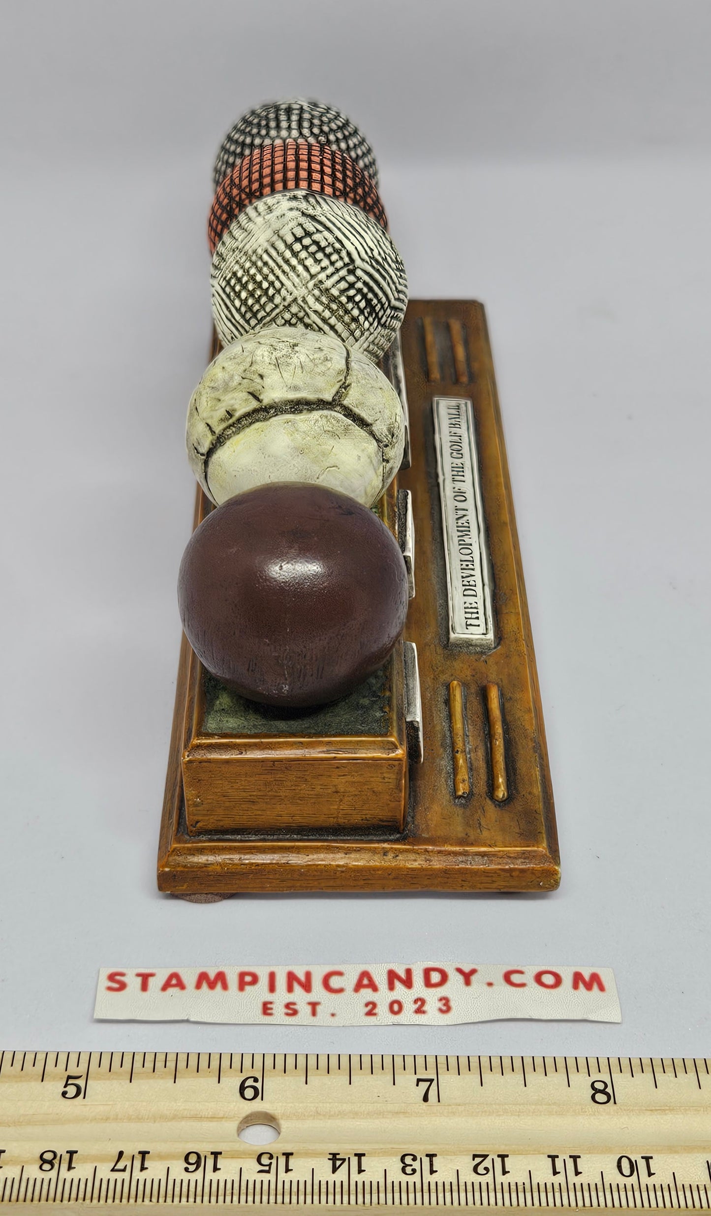 History of Golf / Golfball Desk Ornament