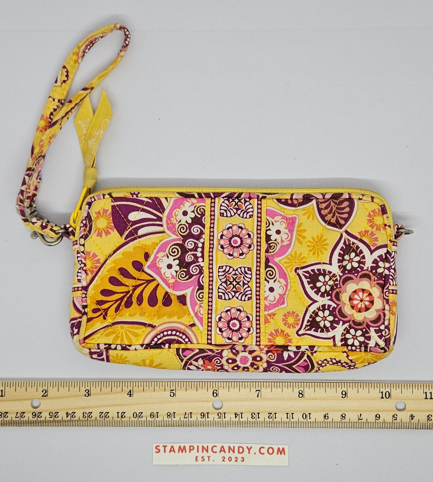 Vera Bradley Yellow/Pink Floral Design Wallet